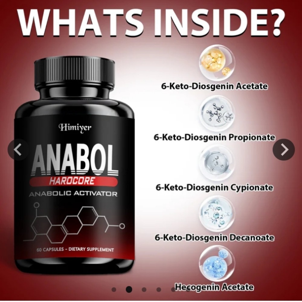 Anabol Hardcore Muscle Builder Mental Clarity 2 Pack Made In the USA FDA