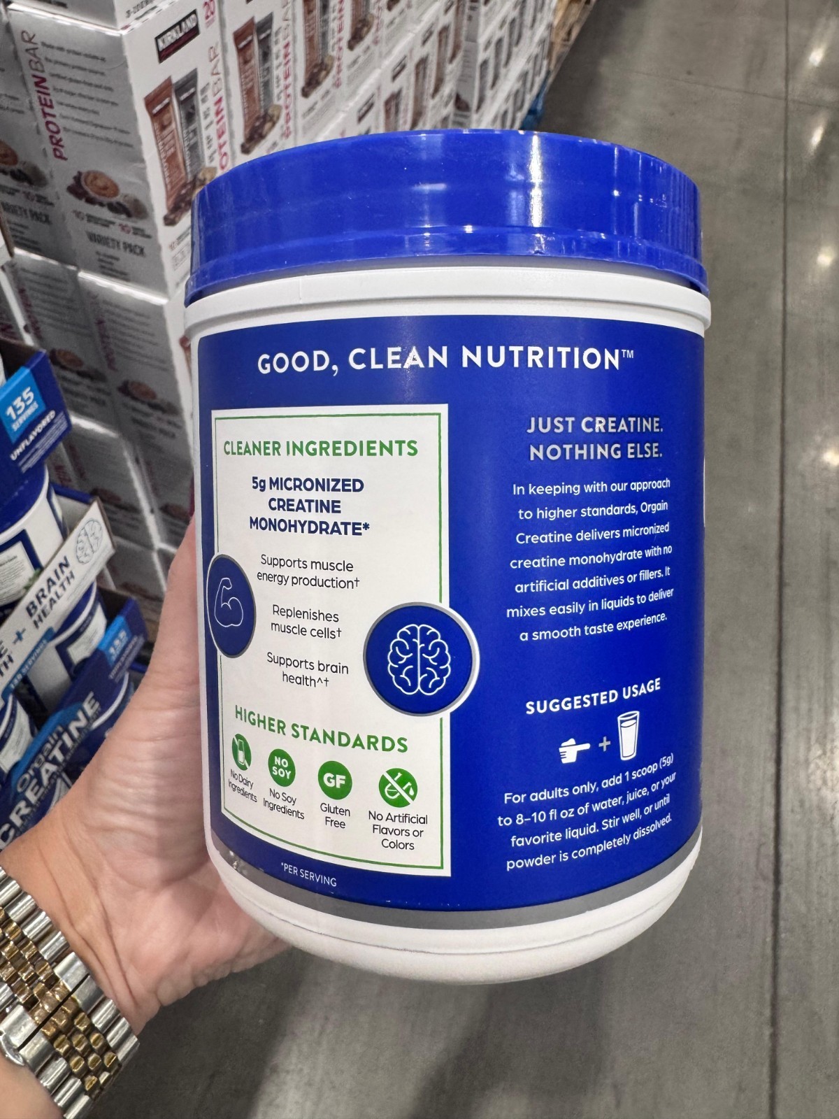Orgain Creatine Monohydrate Powder Unflavored 675g 135 Servings
