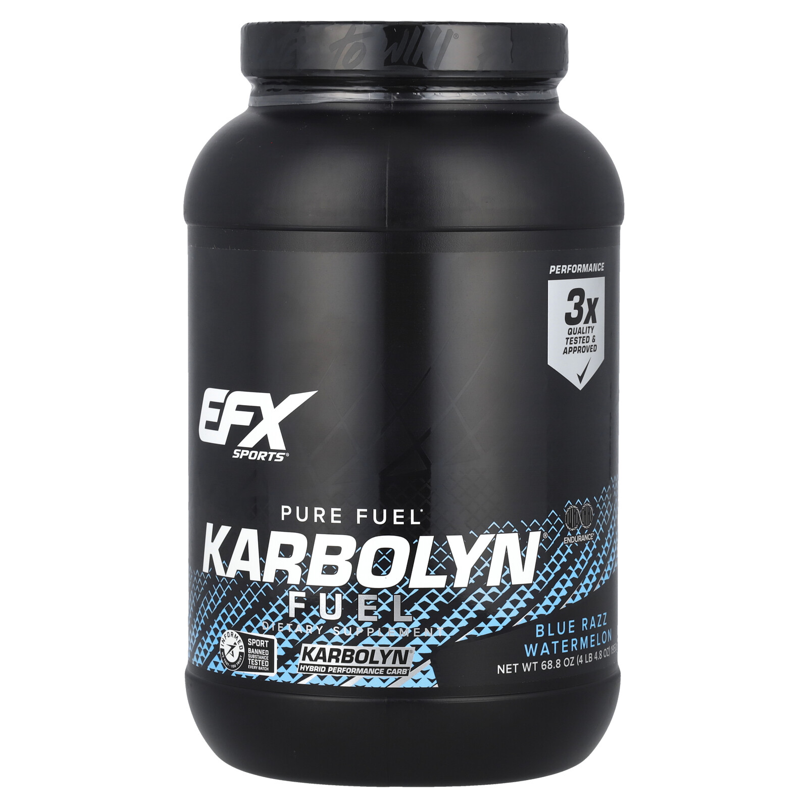 EFX Sports Karbolyn Fuel Blue Razz Watermelon 68 8 oz 1950 g Gluten-Free,