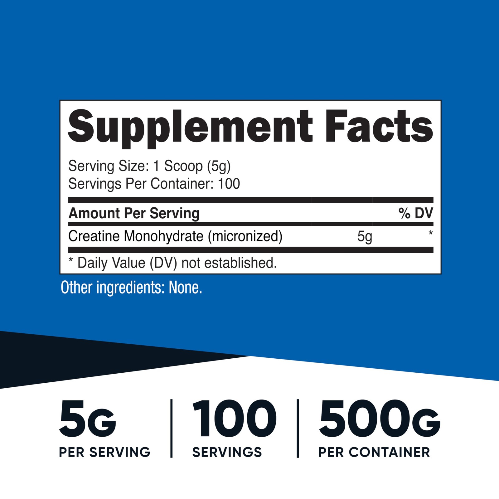 Nutricost Creatine Monohydrate Micronized Powder 500 Gram (Pack of 1), No