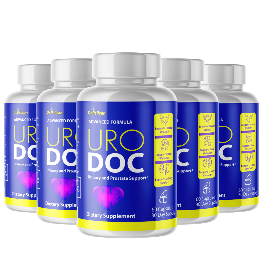 URO DOC- Prostate & Urinary Support- 5 Bottles- 300 Capsules