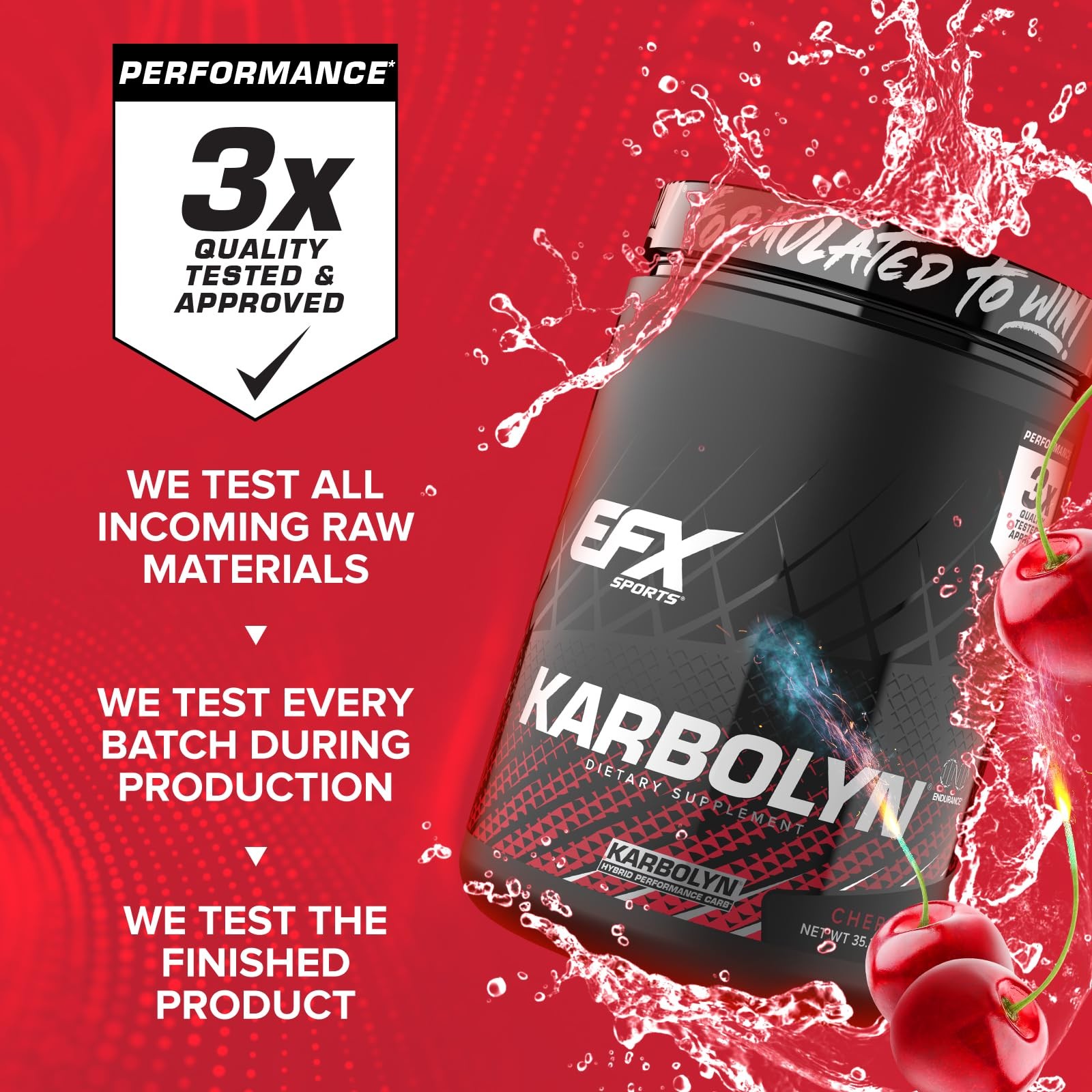EFX Sports Karbolyn Fuel | FastAbsorbing Carbohydrate Powder | Carb Load, Sus…
