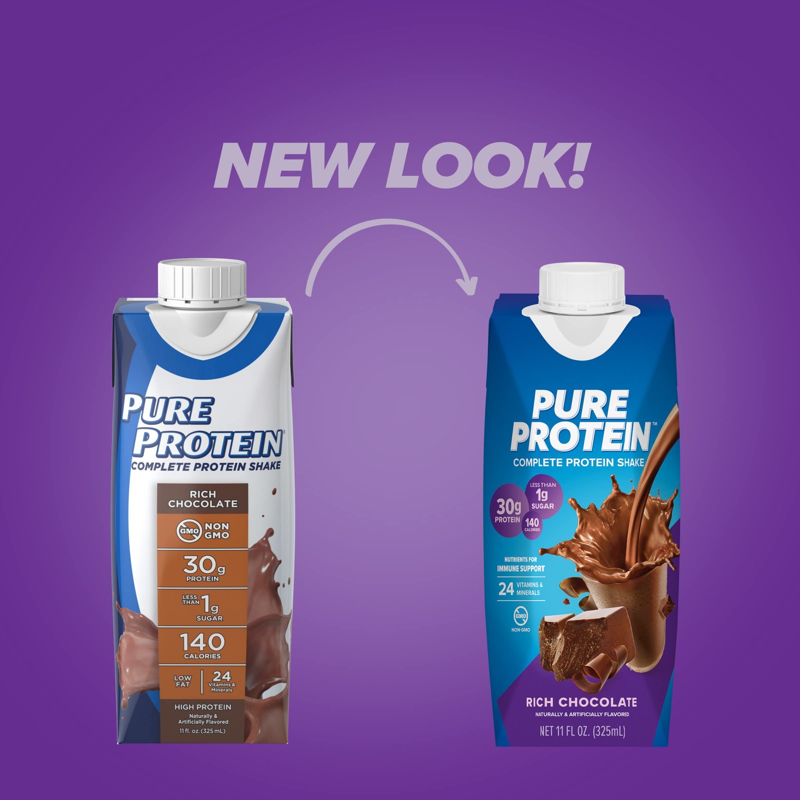 Pure Protein Shake Bundle – 24x11oz 30g Protein, Strawberry & Chocolate