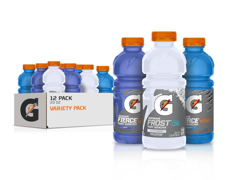 Gatorade Fierce Variety Pack, 20oz Bottles (12 Pack)
