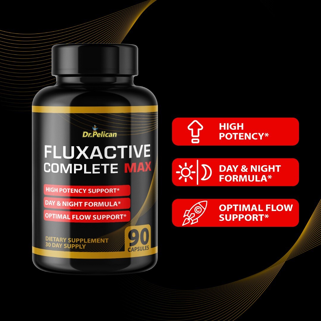 Fluxactive Complete MAX- Bodybuilding & Weight Support-4 Bottles- 360 Capsules