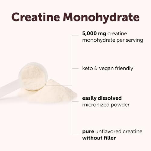 Creatine Monohydrate Powder 500g Micronized Unflavored Vegan Keto