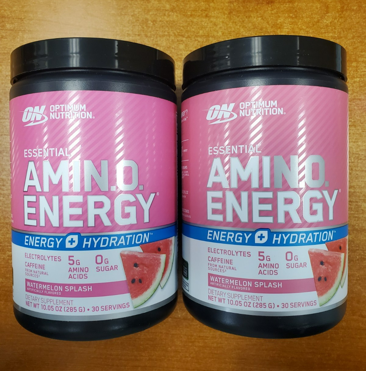 2 Pk: Optimum Nutrition Amino Energy Watermelon 10.05oz ea Exp 12/31/26 0522-W5E