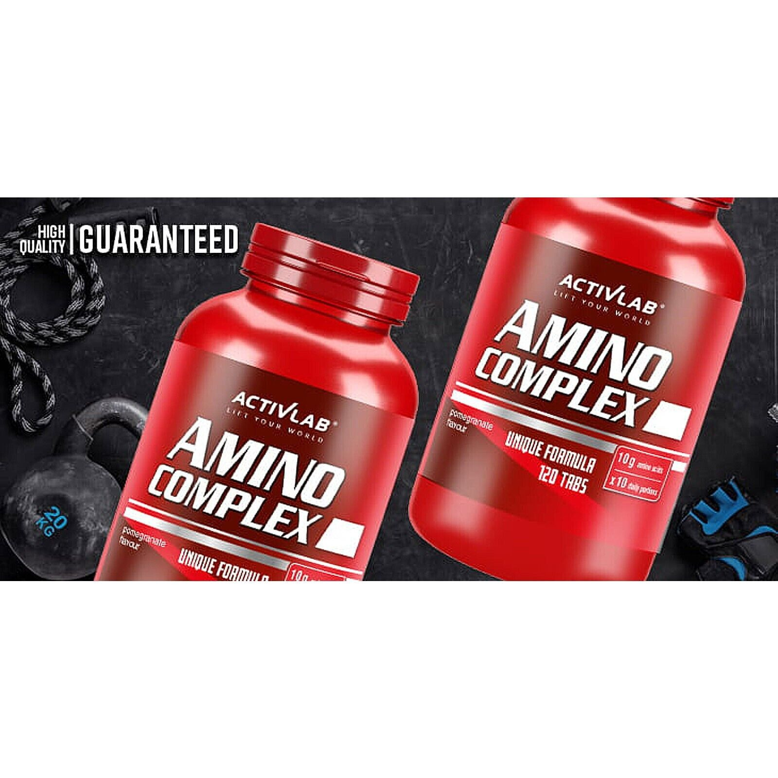 AMINO COMPLEX 120 TABLETS – Whey Protein Pills – BCAA Amino Acids – Bodybuilding