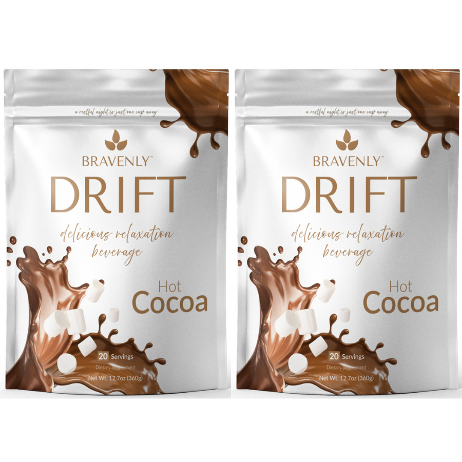 X2 Bravenly Drift Bulk Powder 40 servings Hot Cocoa flavor – EXP 06/2027