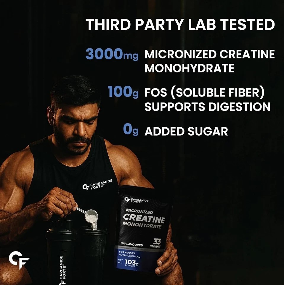 Creatine Micronized Monohydrate Powder | Unflavoured – 33 Servings – 103g