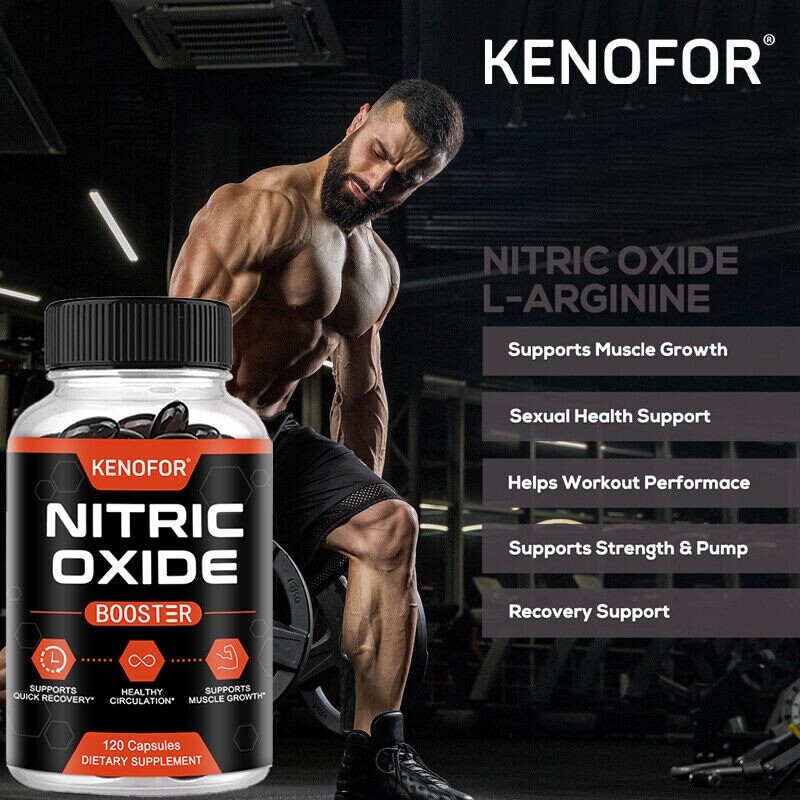 Nitric Oxide Booster 1500mg, L-Arginin & L-Citrulline, 30 To 120 Capsules