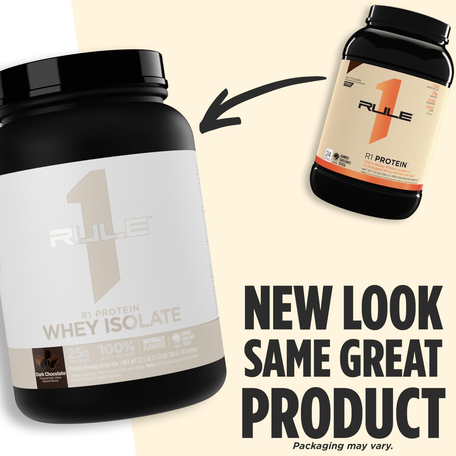 Rule 1 Naturally Flavored R1 Protein Whey Isolate – Clean Formula with 25g Pr…