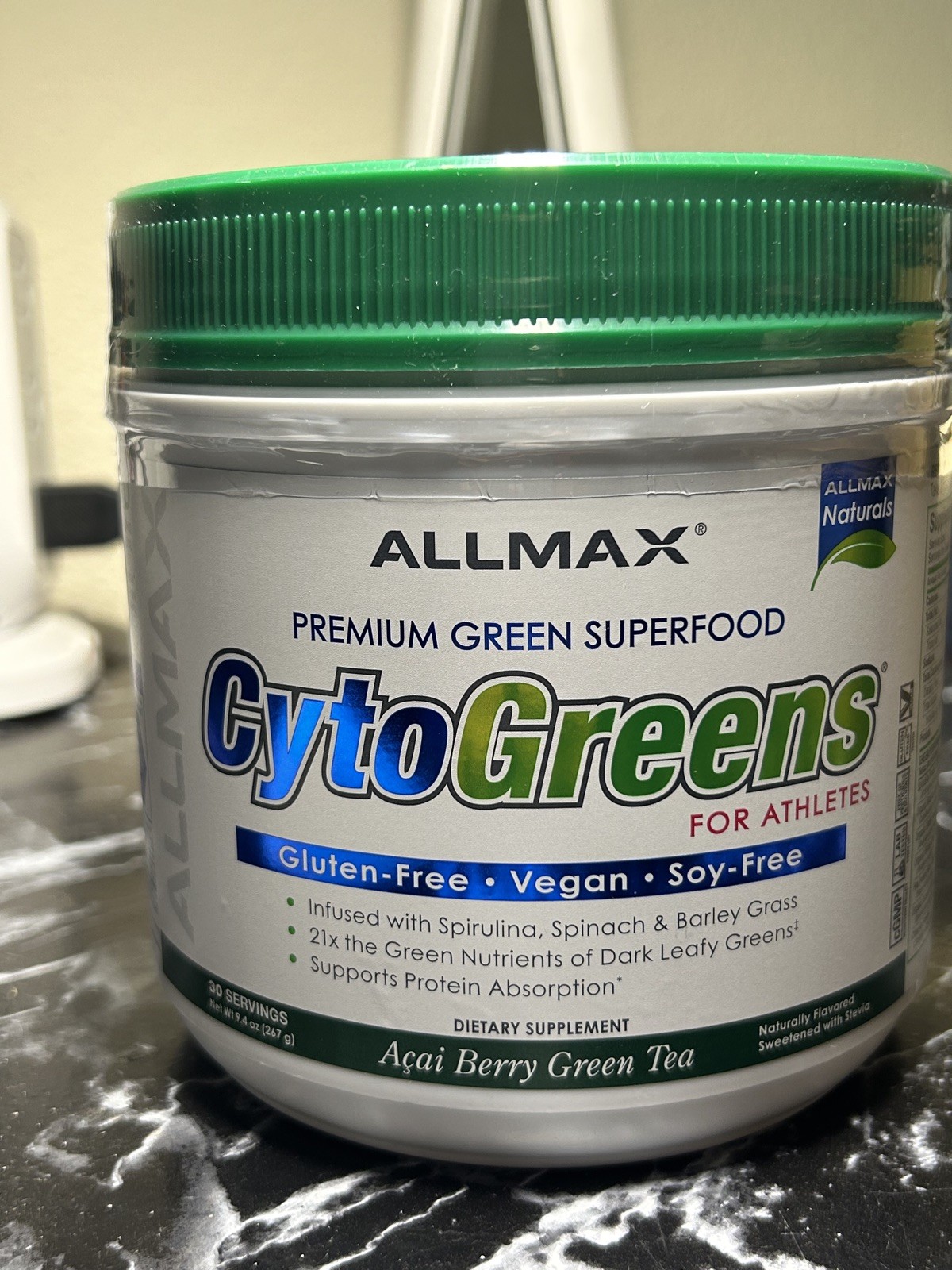 ALLMAX Nutrition – Cytogreens Super Greens Powder, Infused with Spirulina, Spina