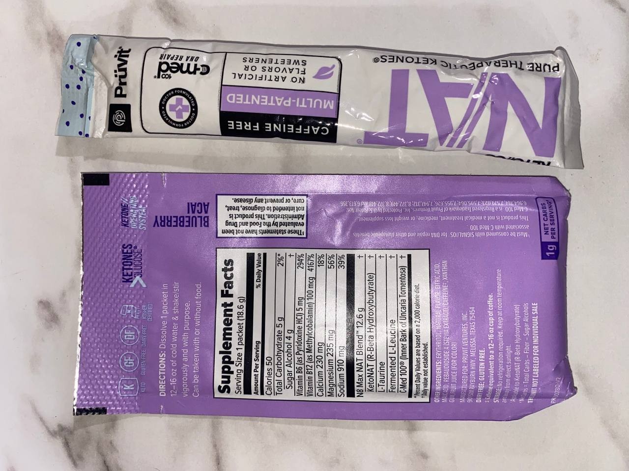 🔥K1 Ketones BUY ONE PACK no minimum NAT Pruvit Ketone Keto K_1 K-1🔥