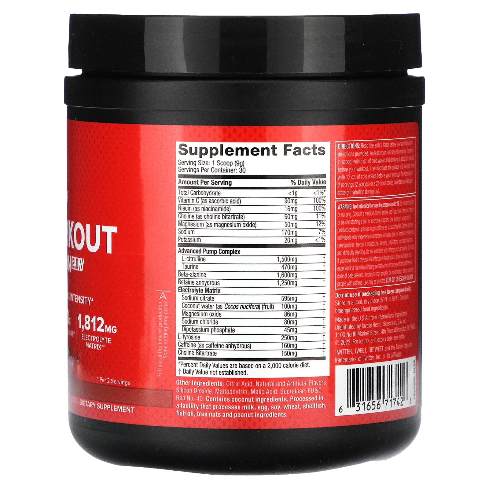 Pre-Workout Explosion 2.0, Fruit Punch, 9.52 oz (270 g)