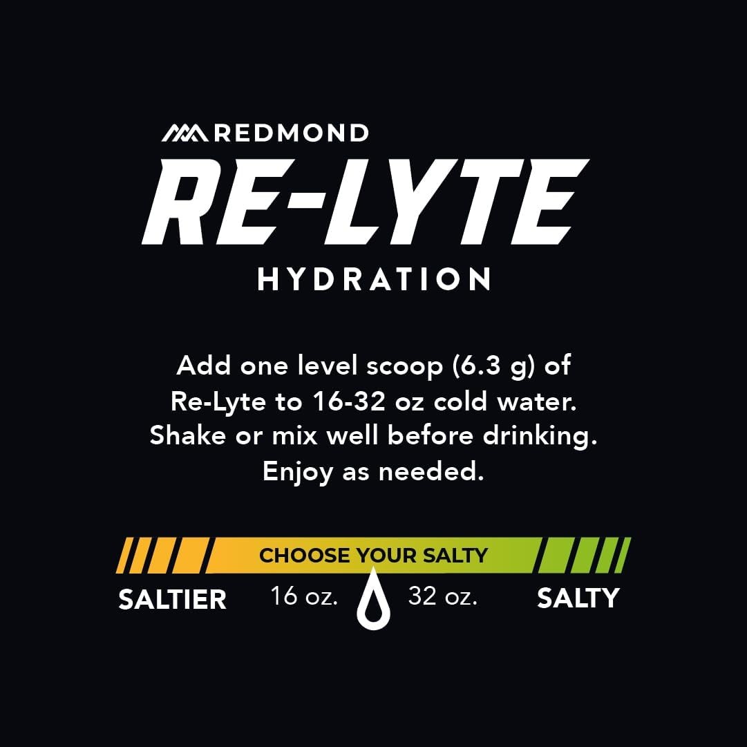 Redmond Re-Lyte Hydration Electrolyte Powder Mix Strawberry Lemonade