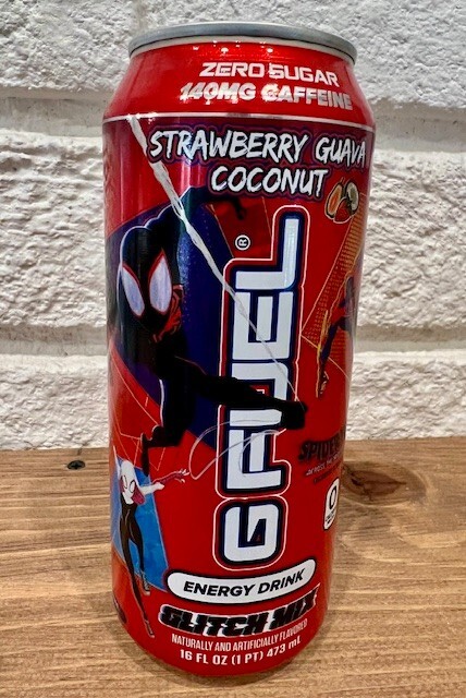 G Fuel Glitch Mix – GFUEL Can -Spider Man – Marvel – Unopened – 2023