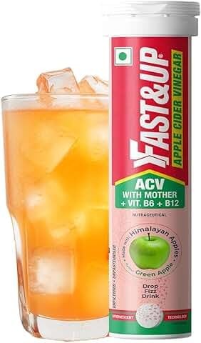 Fast&Up Apple Cider Vinegar Effervescent Tablets Detox 500mg