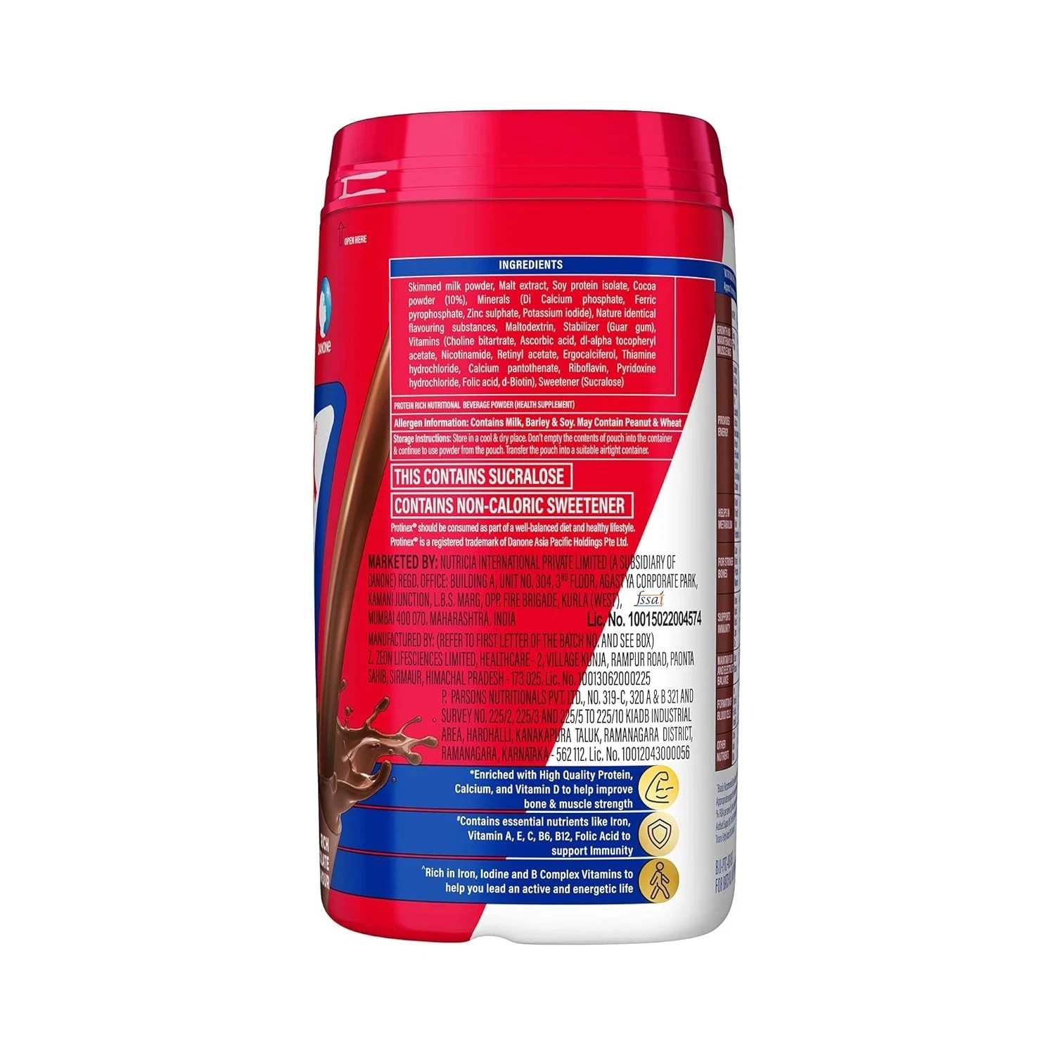 Protinex Health Supplement And Protein Mix For Adults Chocolate Flavor, 400g Jar