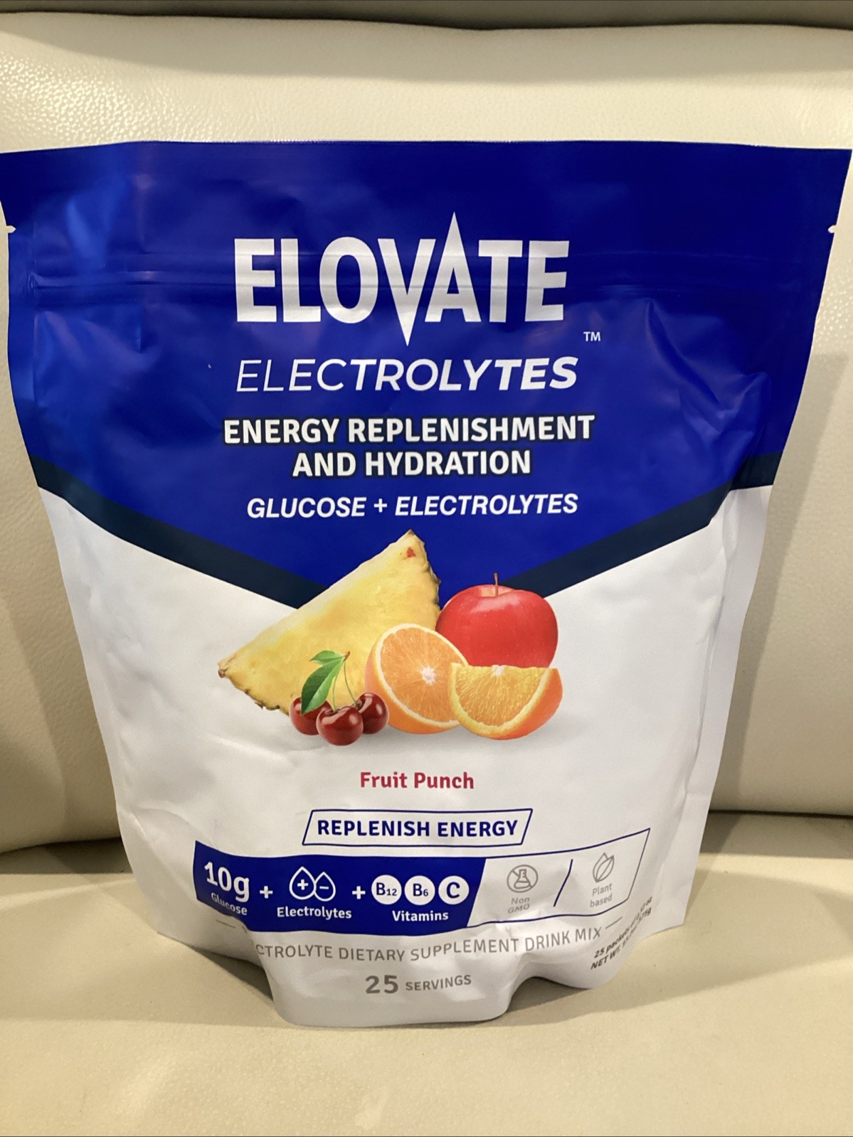Electrolytes Energy Replenishment & Hydration Glucose Fruit Punch-25 Packs