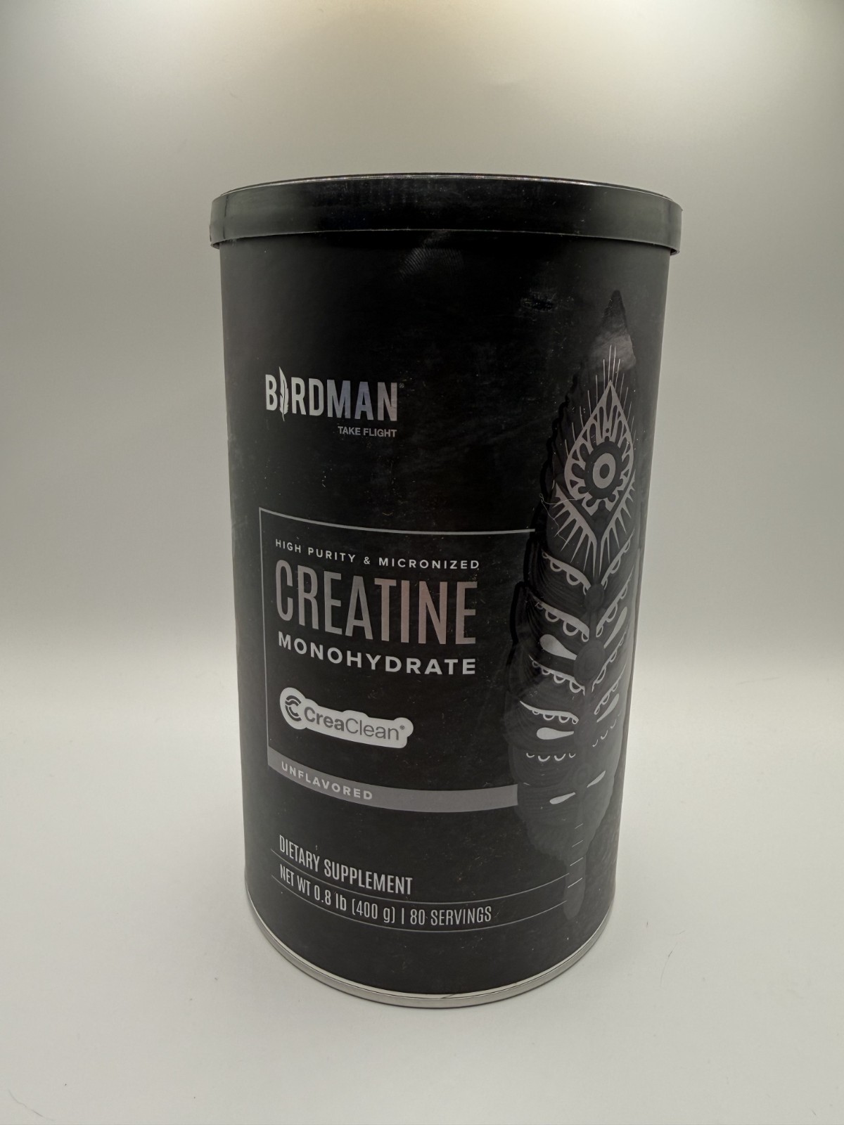 Birdsman Take Flight Creatine Monohydrate CreaClean Unflavored 80 Servings – New