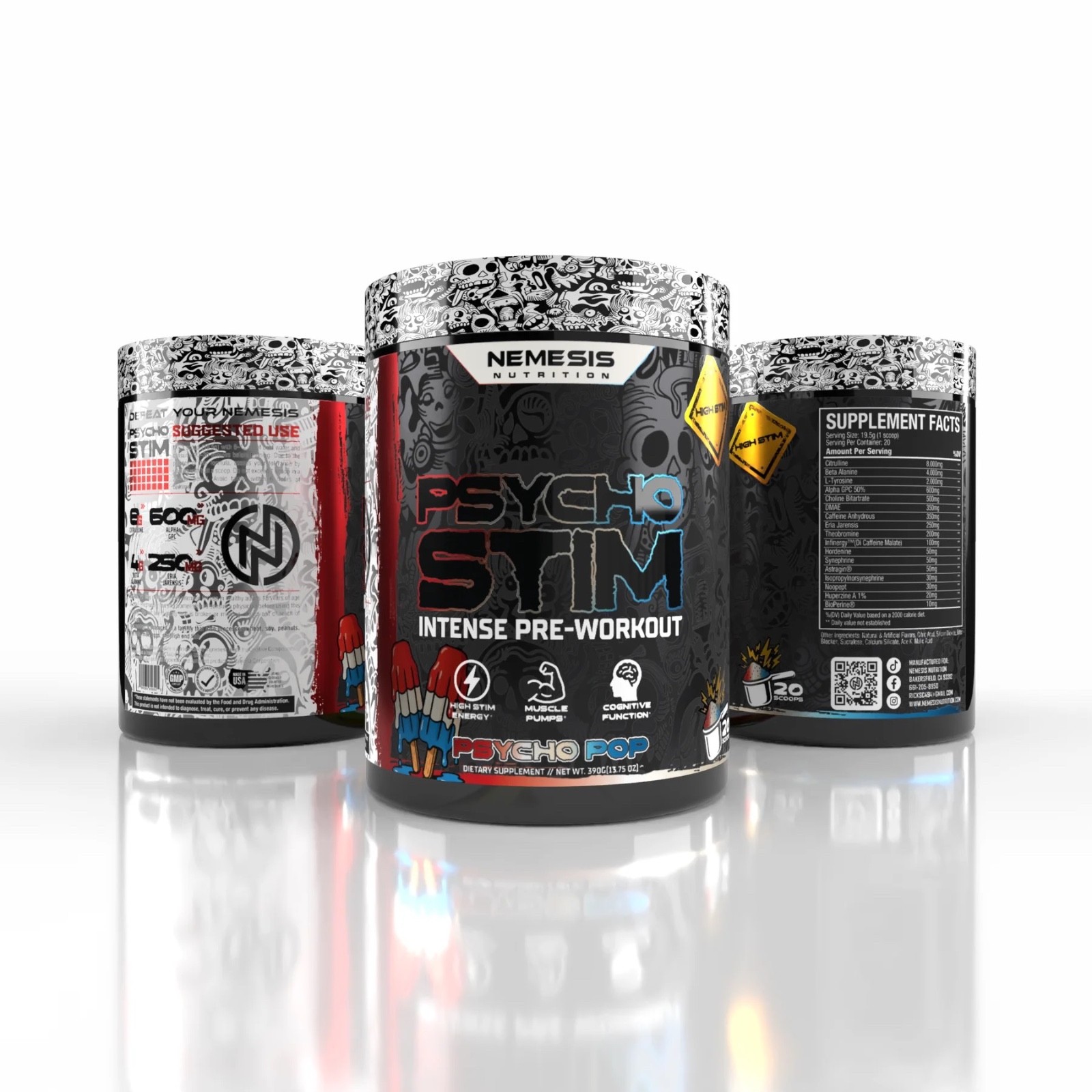 Mood elevation euphoria PSYCHO STIM HIGH STIM PRE-WORKOUT – PSYCHO POP