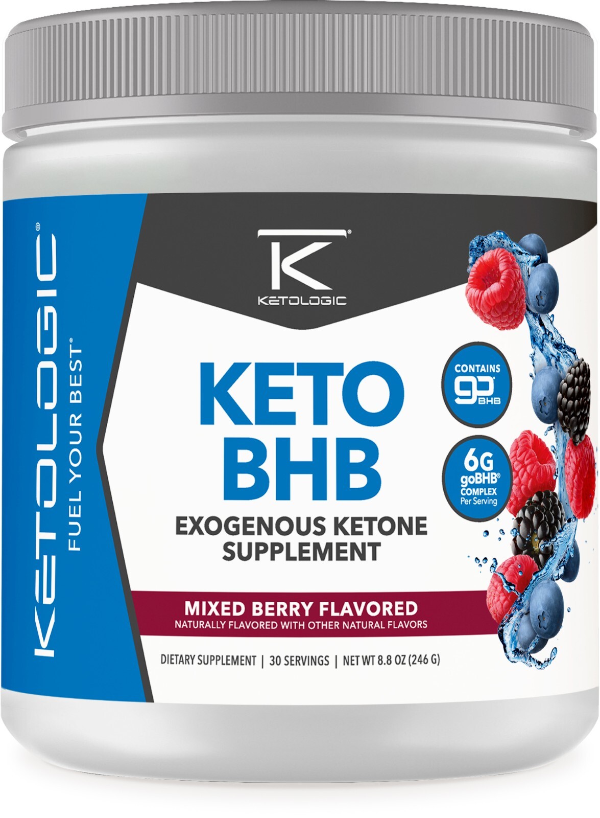 KetoLogic Keto BHB (Mixed Berry Flavor) 30 Servings