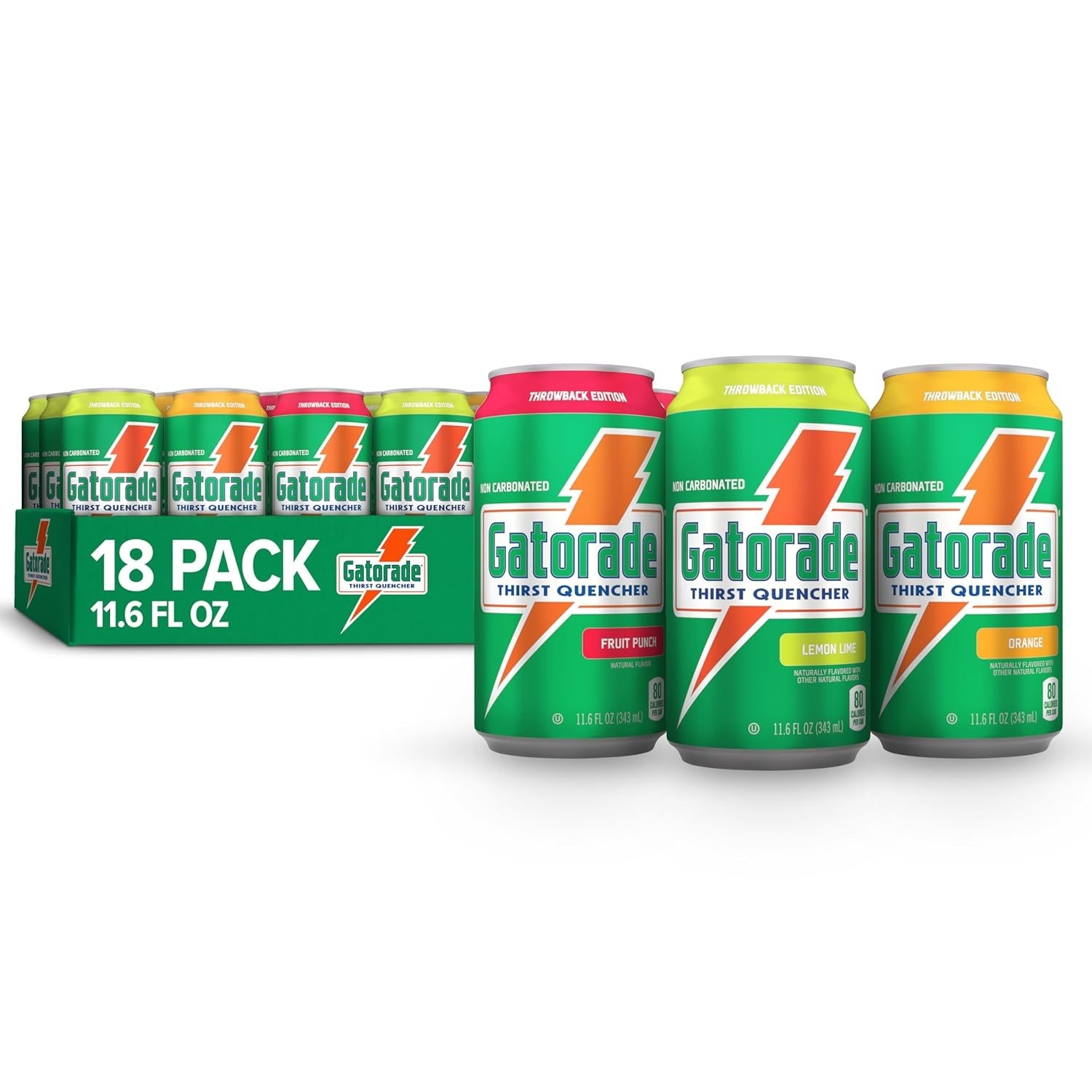 Gatorade Thirst Quencher, 3-Flavor Variety, 12 Fl Oz 12 (Pack of 18)