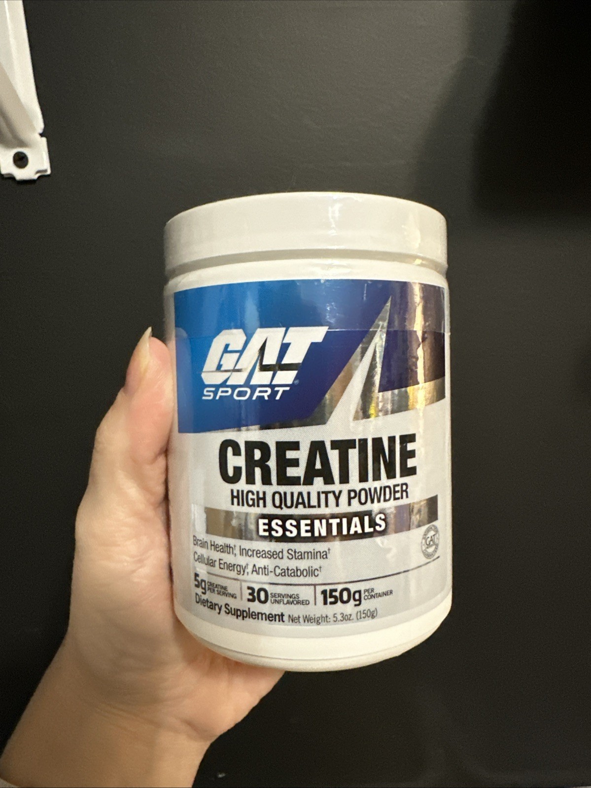 Creatine Monohydrate Powder 150g Strength Endurance Brain Health Unflavored