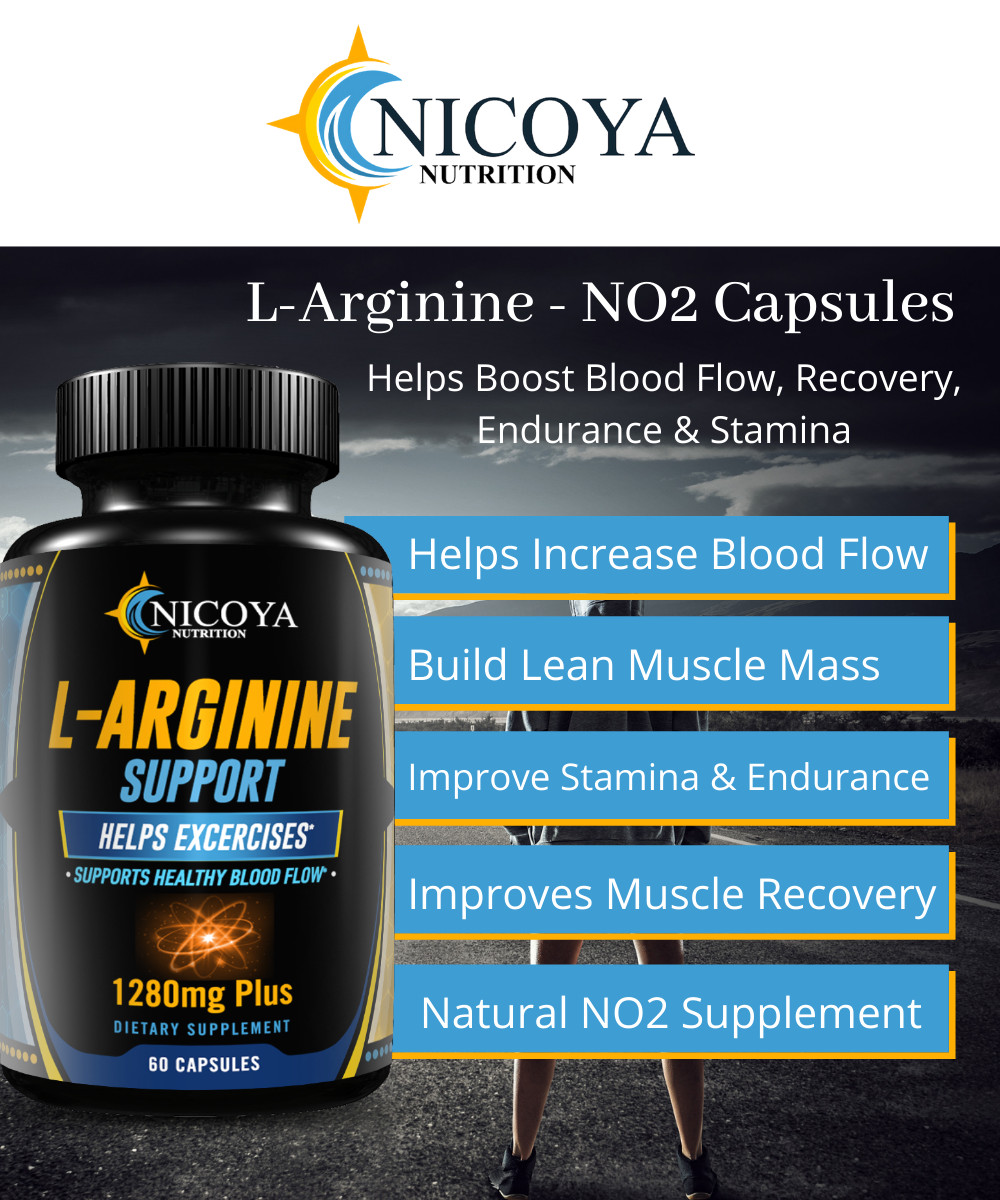 NitricOxide L-Arginine Pre-workout RECOVERY Booster, Pump, Blood Flow & Stamina!