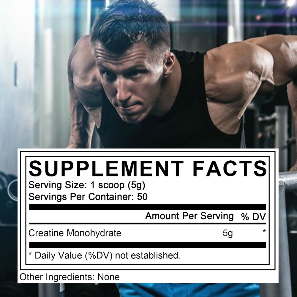 Creatine Monohydrate Pure Powder 5000mg Micronized by Bunkell *Unflavored