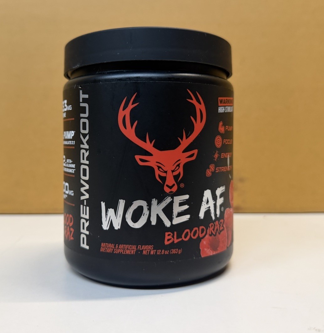 Bucked Up Woke AF High Stimulant – Blood Raz, 12.43oz * Fast Shipp | 10/2027 |
