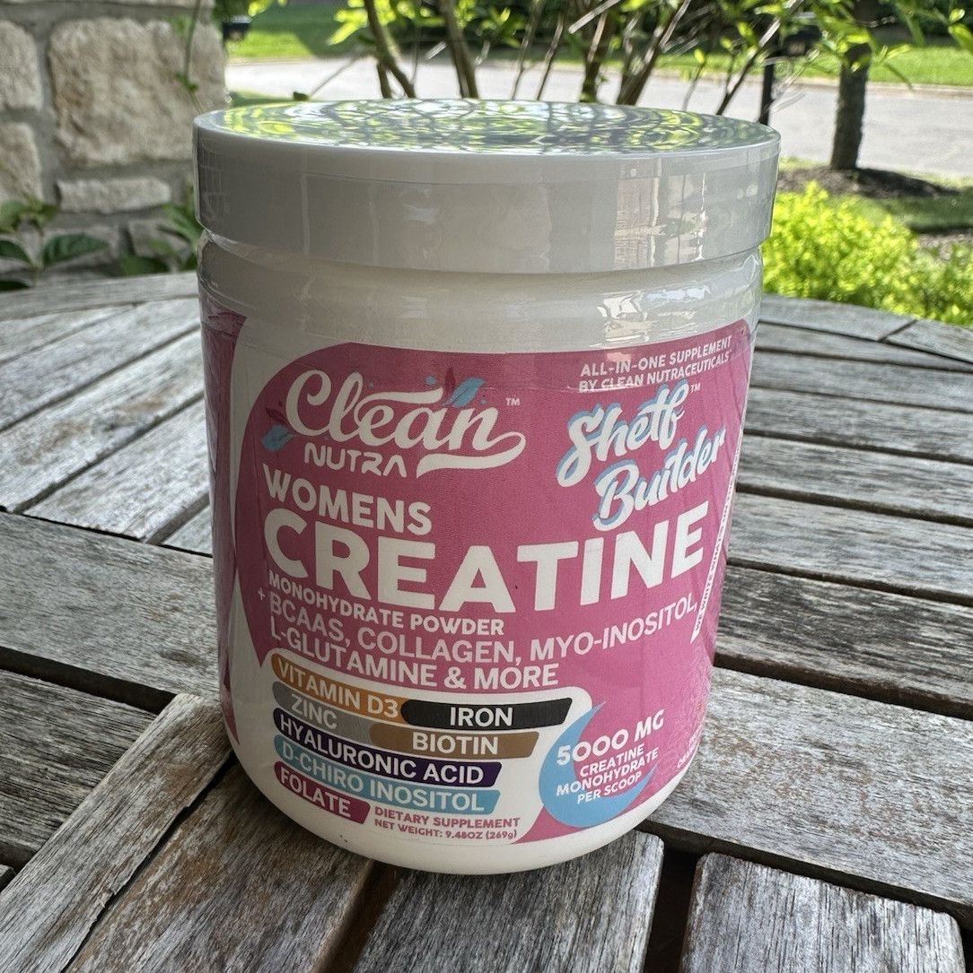 Clean Nutra Creatine Monohydrate Powder 5000mg for Women Muscle Gain Fitness