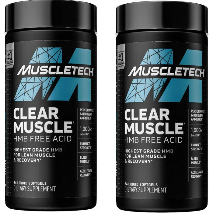 MuscleTech Clear Muscle 84 Liquid Capsules Each (Pack of 2)