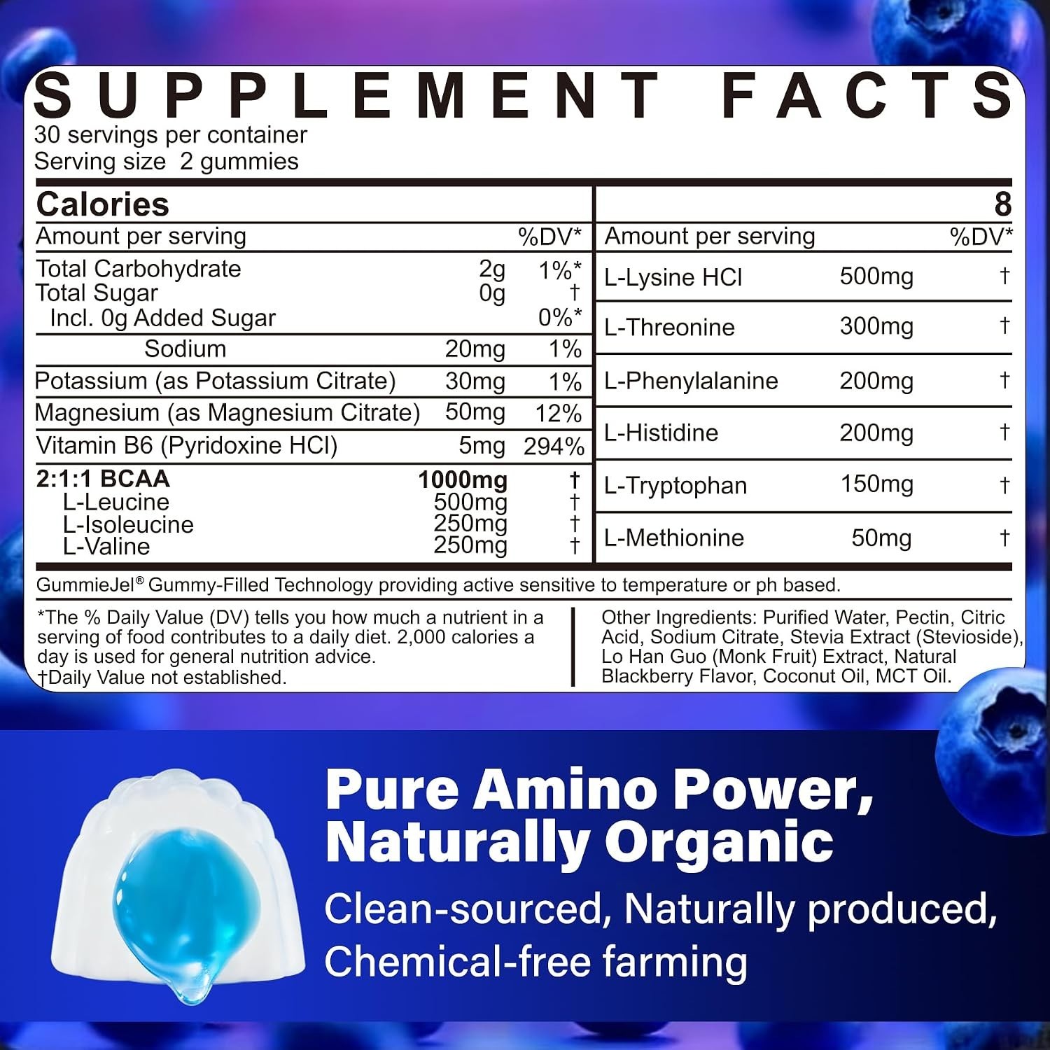 NEVISS Essential Amino Acids EAA BCAA Electrolyte Gummies