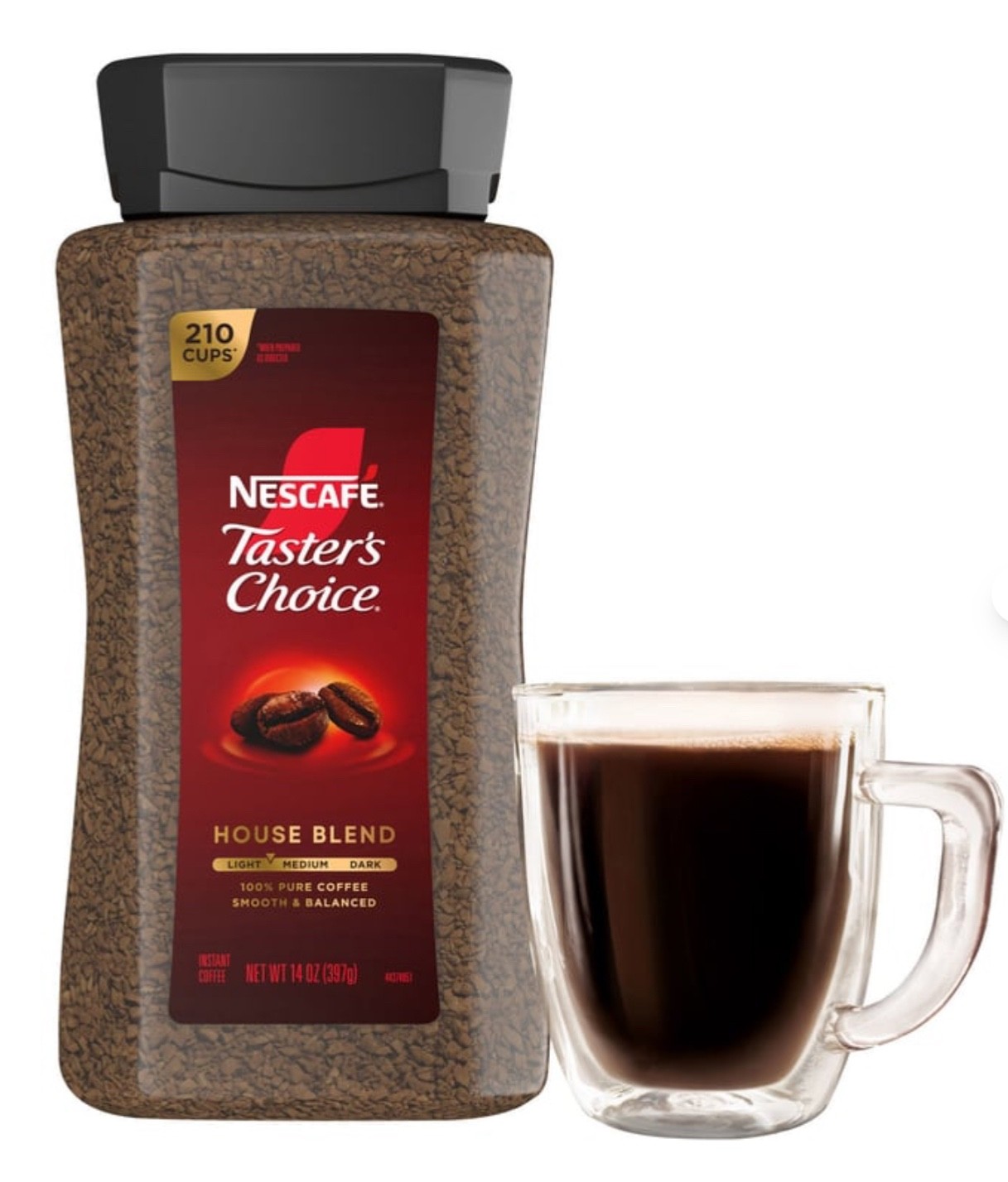NESCAFE Taster’s Choice House Blend Instant Coffee 14 oz, EXP 03/2027