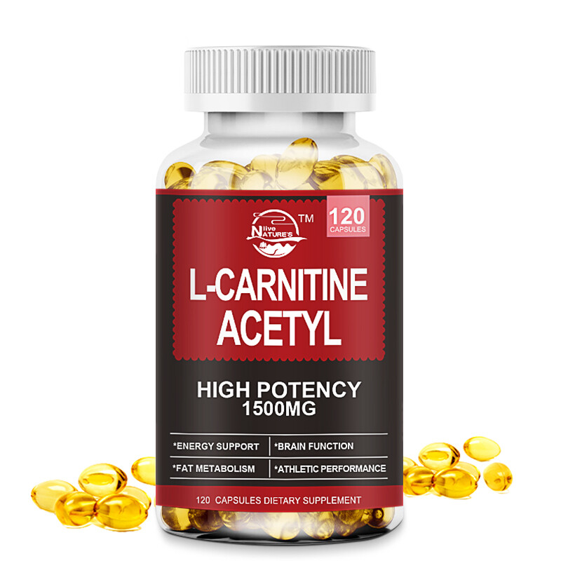 Nature’s Live Acetyl L-Carnitine 1500mg, 120 Capsules – Non-GMO and Gluten Free