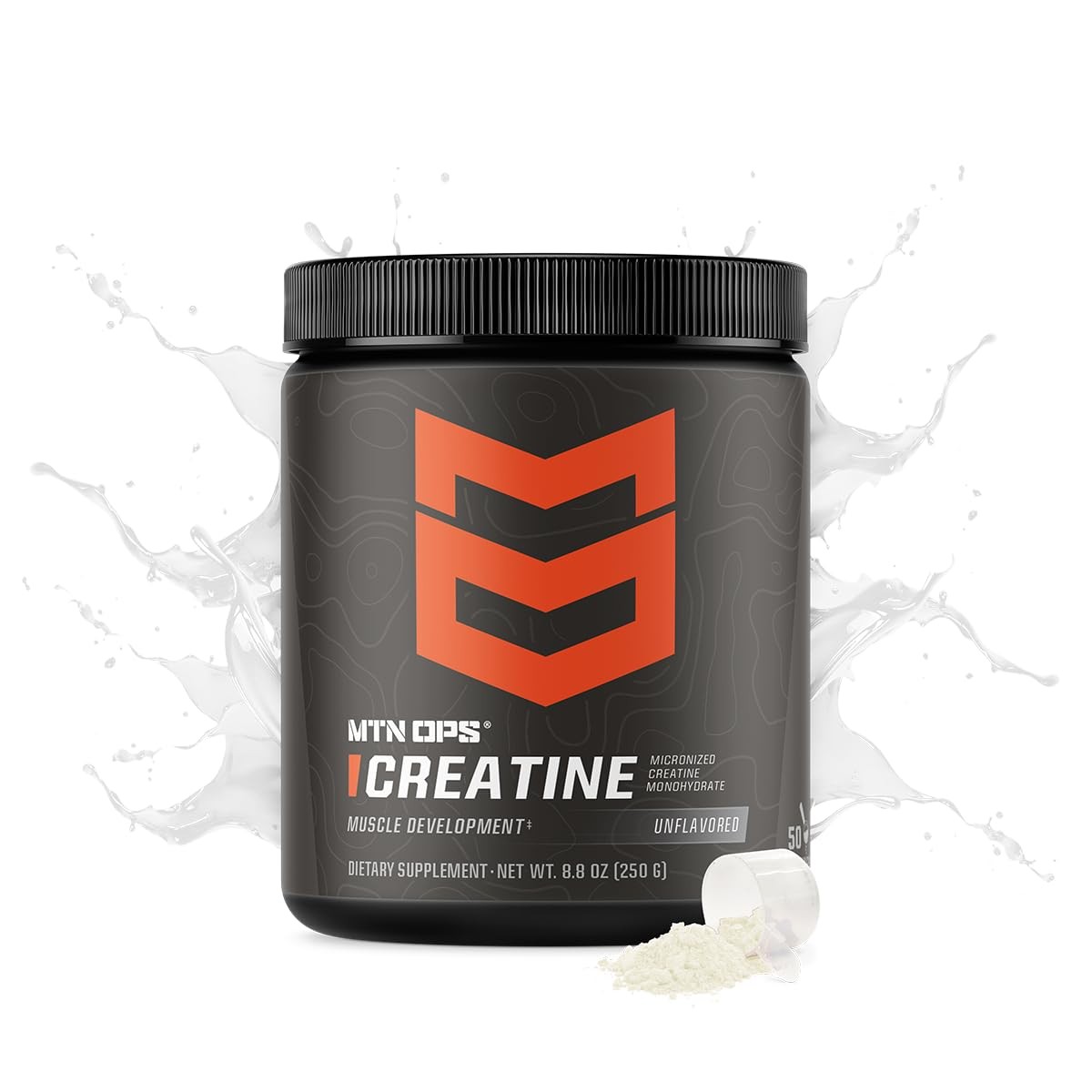 MTN OPS Micronized Creatine Monohydrate Powder – Unflavored 5 g per Serving, …