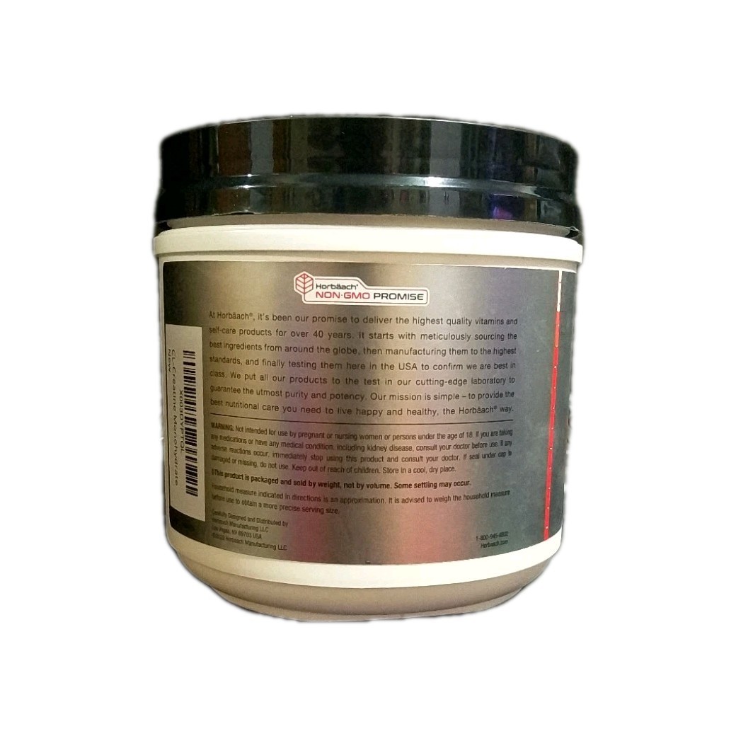 Horbäach Creatine Monohydrate Powder | 1.1 lbs (17.6 oz) | HPLC Purity Tested