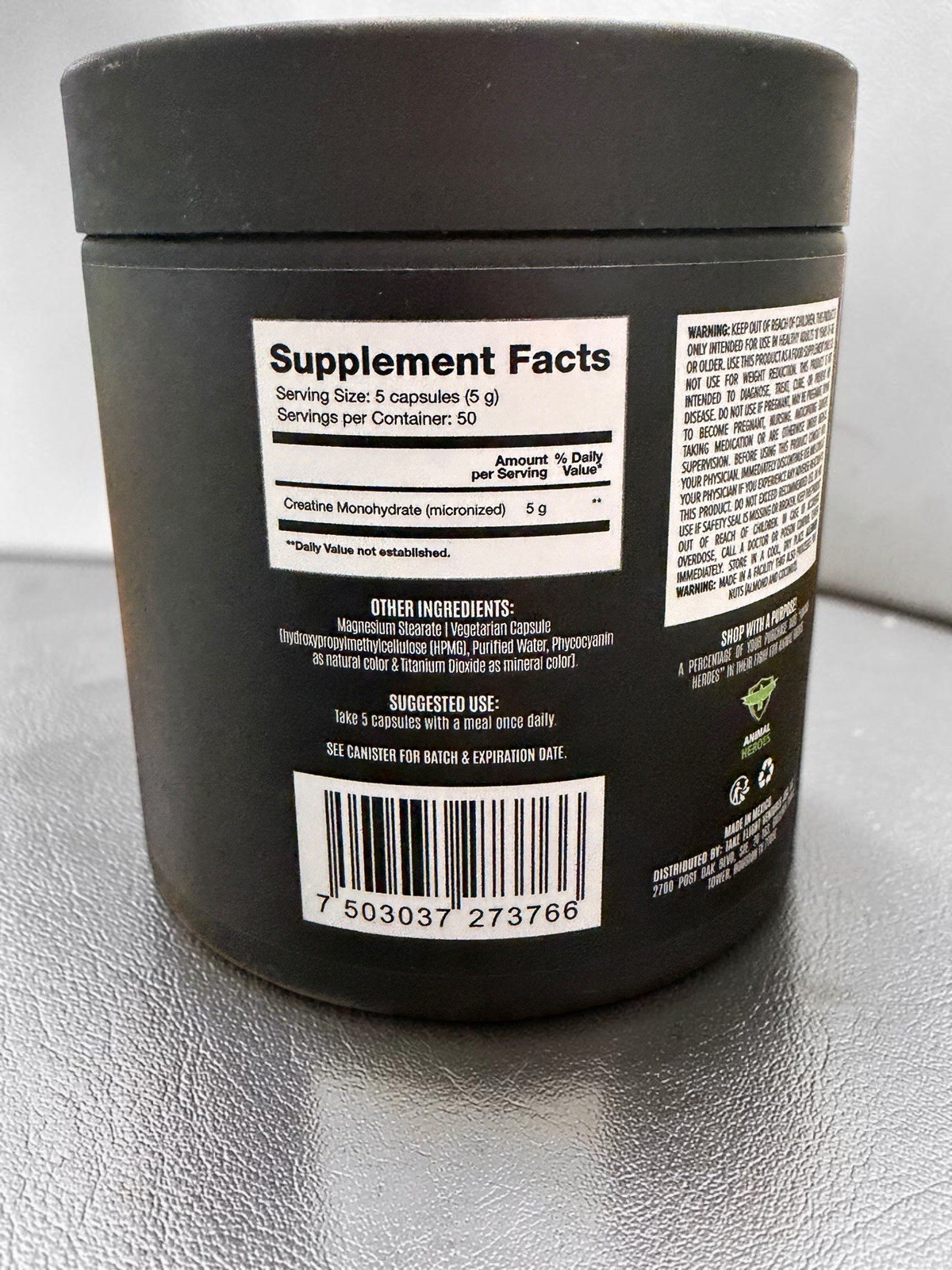 BIRDMAN CREATINE Micronized Monohydrate Capsules 50 servings SOLD OUT!