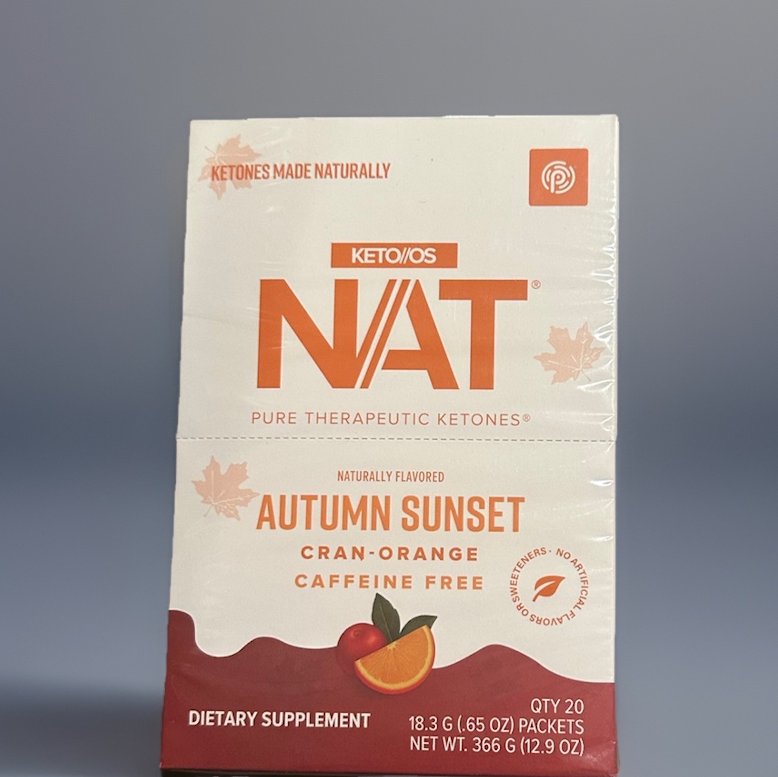 🔥 Pruvit KETO OS NAT AUTUMN SUNSET CRAN – ORANGE CAFFEINE FREE 20 PK.