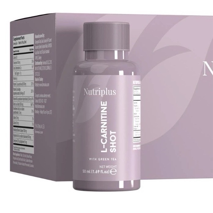 Nutriplus L-Carnitine Shot Green Tea Vitamin B6 15x50ml Weight Loss Anti-Aging