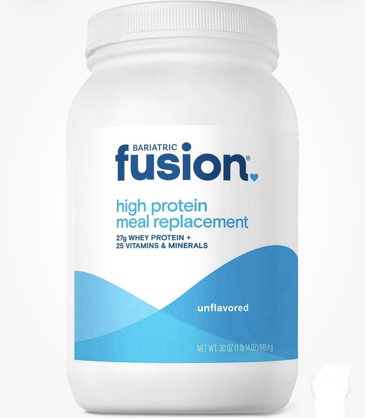 Bariatric Fusion Unflavored Meal Replacement 27g Protein 30 Ounce (Pack of 1)