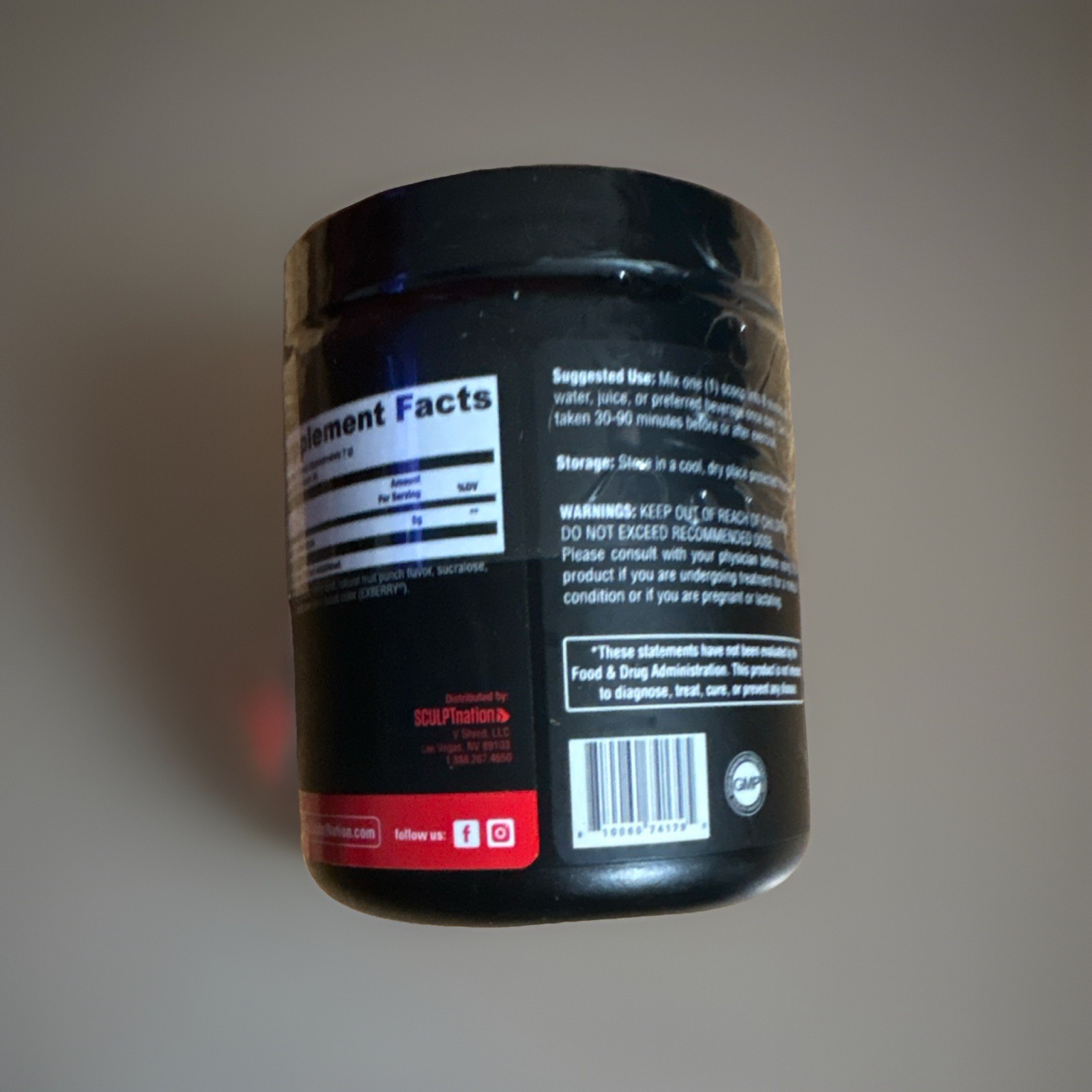 SCULPTnation Supplement Bundle Creatine Fruit Punch PreWorkout Fitness
