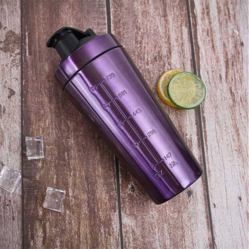 Stainless Steel Protein Shaker Bottle Gym Sport Shaker Bottle