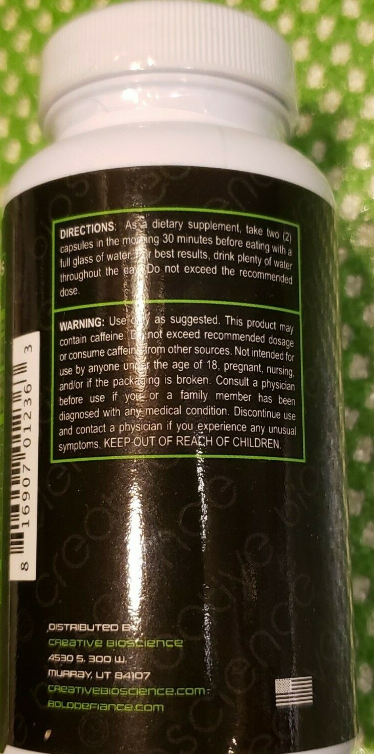 DEFIANCE – HARDCORE – Weight loss / Calarie 60 Veggie Caps – Exp 8/2025