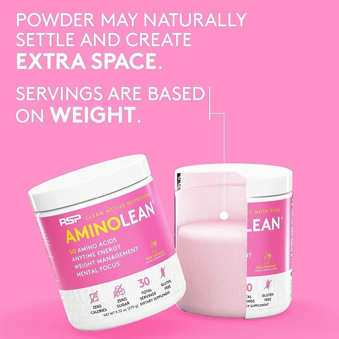 AminoLean Pre Workout Powder: , Gluten Free, 30 Servings for Enhanced Focus