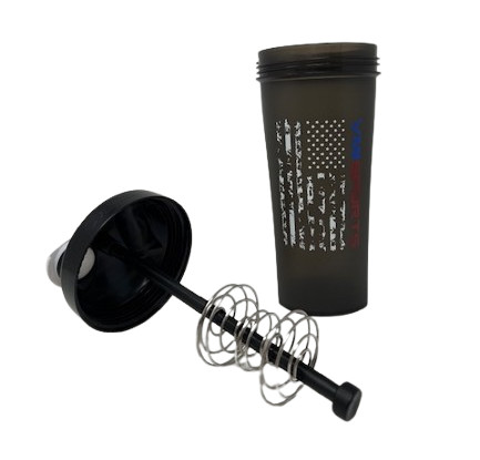 VMI Sports Protein Powder Mixing Shaker Bottle 20 oz – 2 Pack