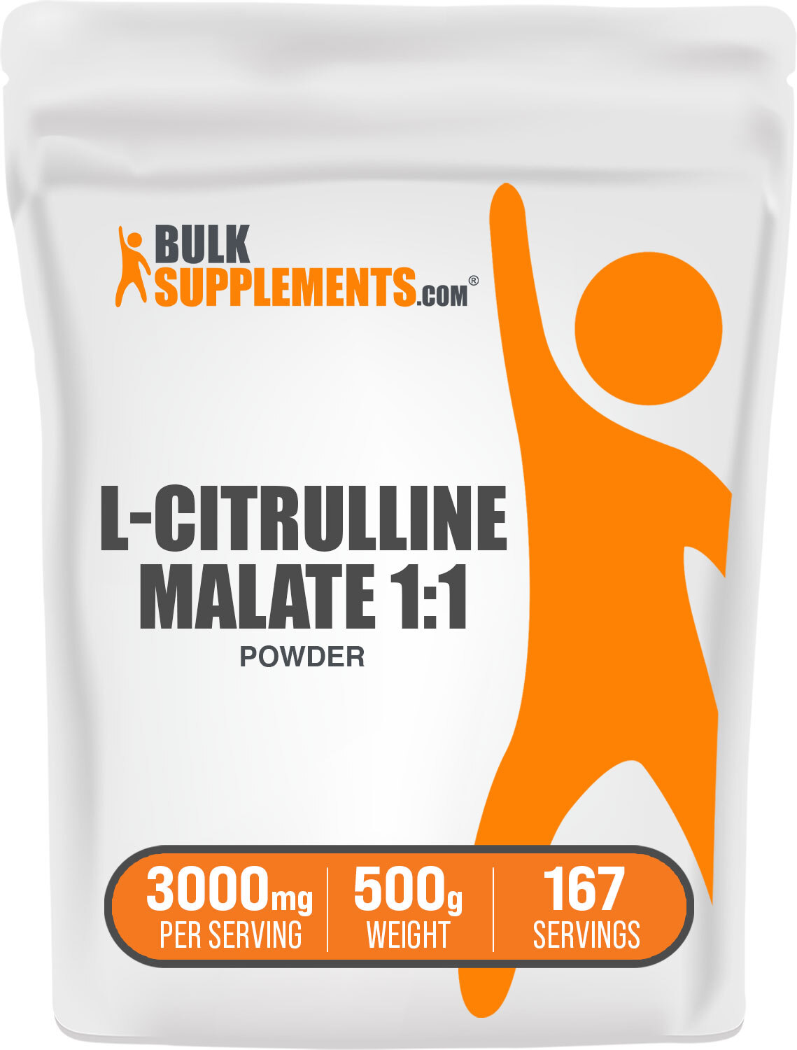 BulkSupplements L-Citrulline DL-Malate 1:1 Powder – 3g Per Serving