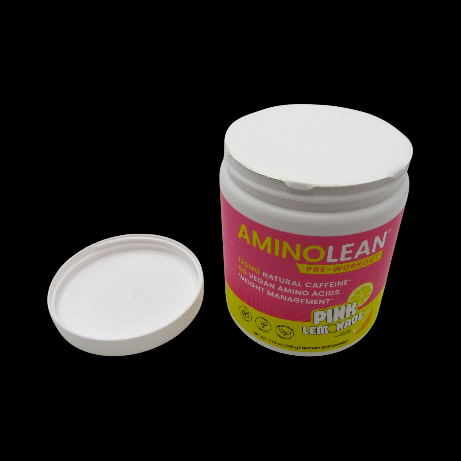 RSP Amino Lean Pre-Workout Pink Lemonade Dietary Supplement 7.23 oz Exp 04/2027